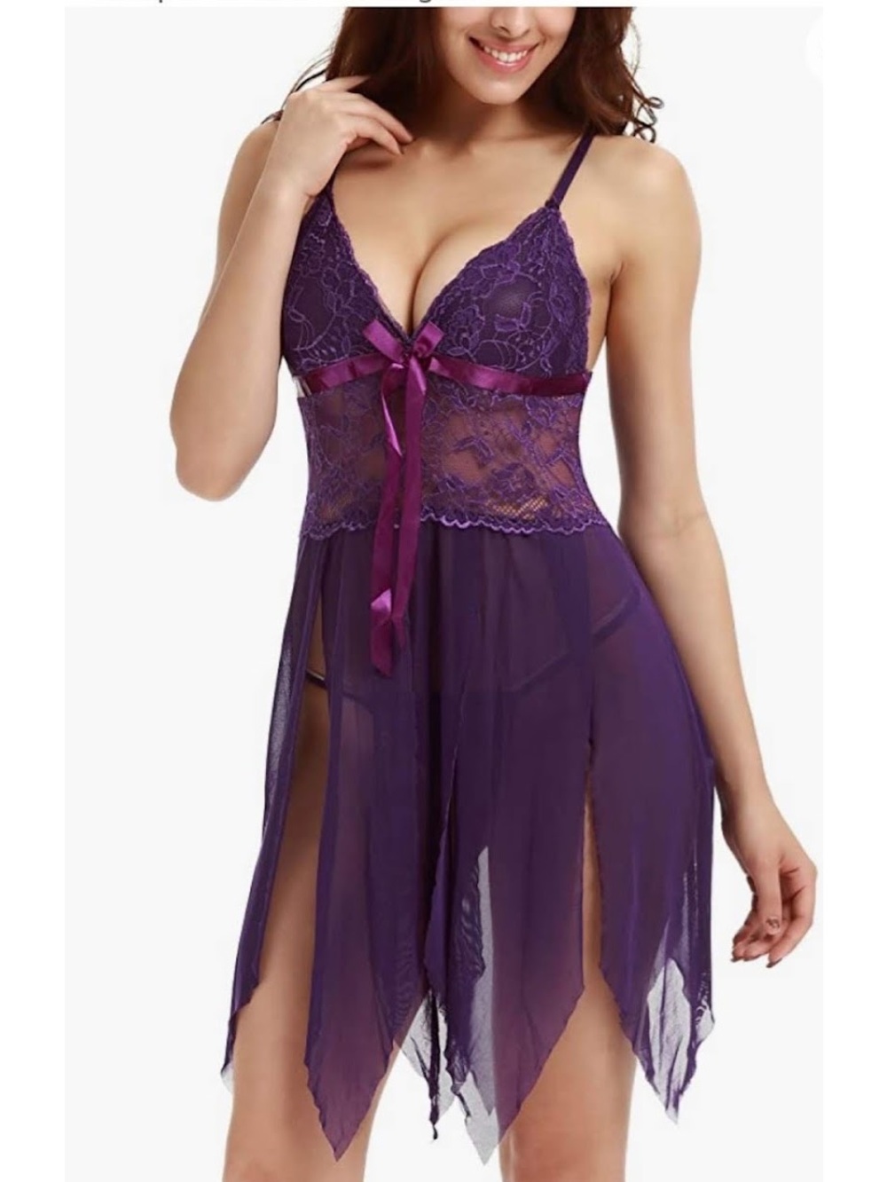 Purple lace lingerie nwt